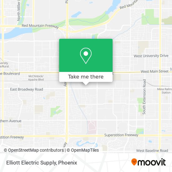 Elliott Electric Supply map