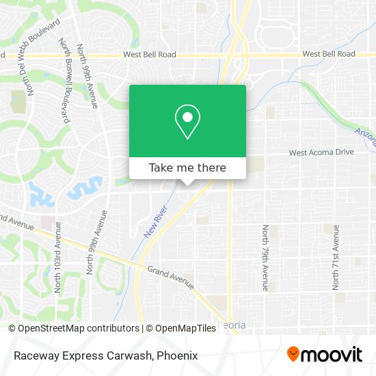 Raceway Express Carwash map