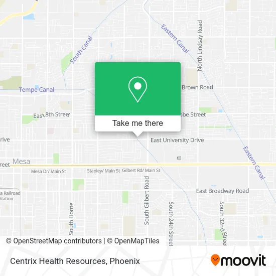 Centrix Health Resources map