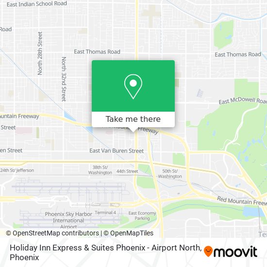 Mapa de Holiday Inn Express & Suites Phoenix - Airport North