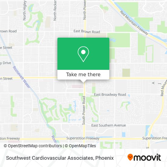 Mapa de Southwest Cardiovascular Associates