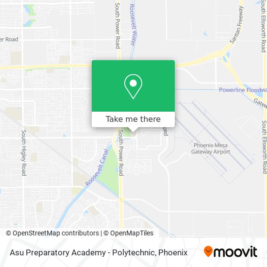 Asu Preparatory Academy - Polytechnic map