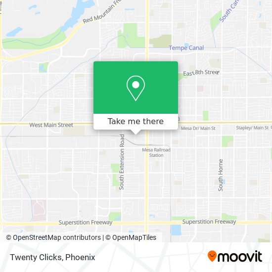 Twenty Clicks map