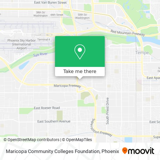 Mapa de Maricopa Community Colleges Foundation
