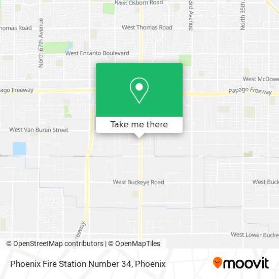 Phoenix Fire Station Number 34 map