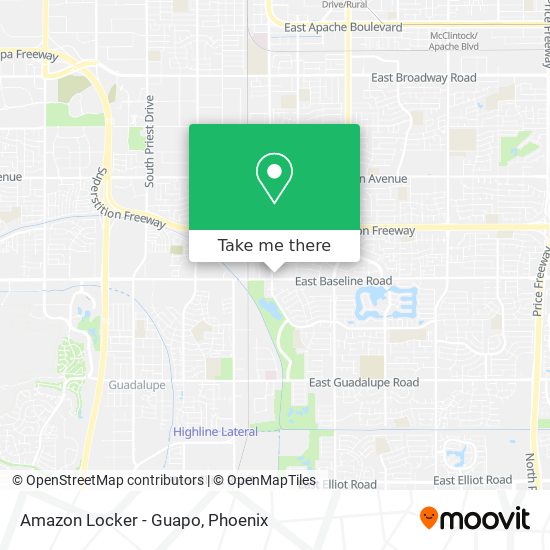 Amazon Locker - Guapo map