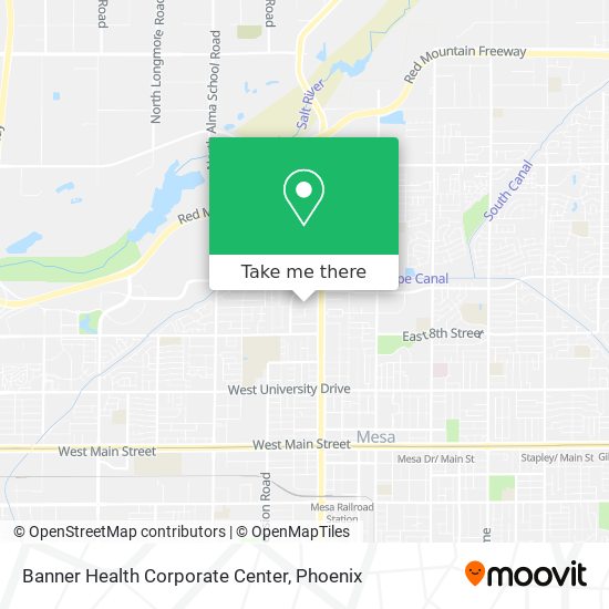 Banner Health Corporate Center map