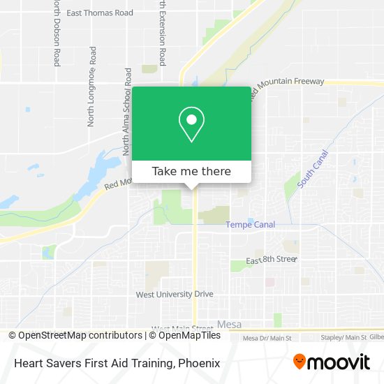 Heart Savers First Aid Training map