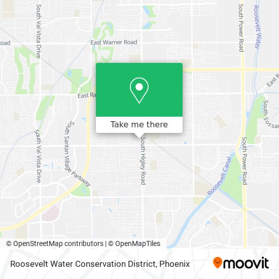 Mapa de Roosevelt Water Conservation District