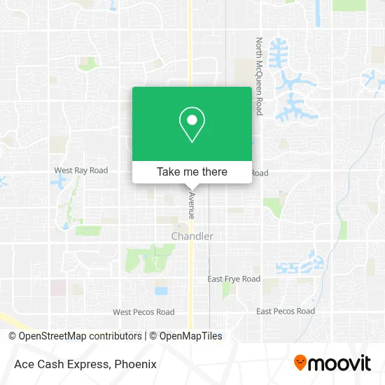 Ace Cash Express map