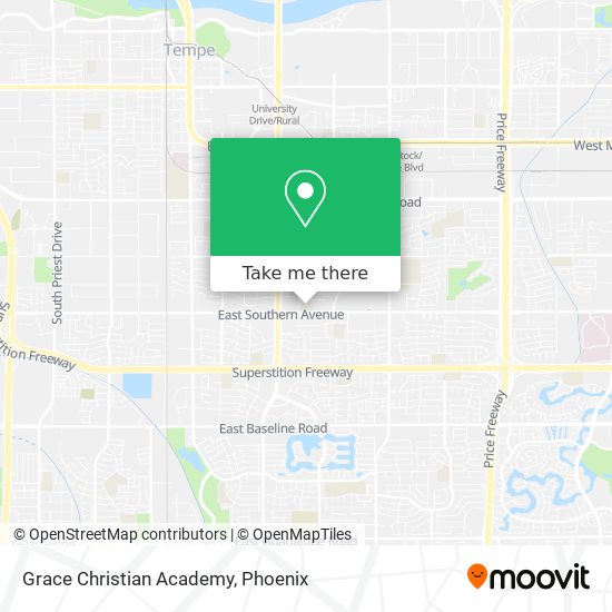 Mapa de Grace Christian Academy