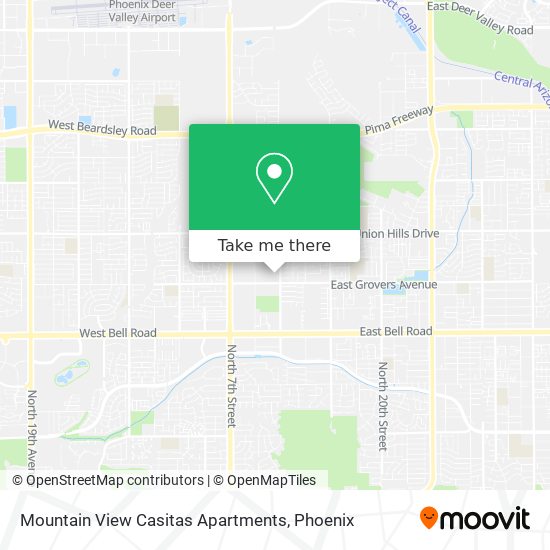 Mountain View Casitas Apartments map