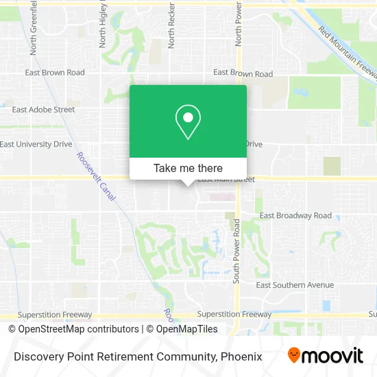 Discovery Point Retirement Community map