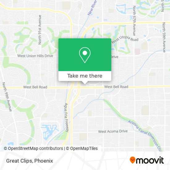 Great Clips map