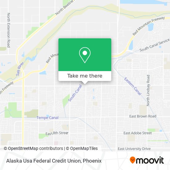 Mapa de Alaska Usa Federal Credit Union