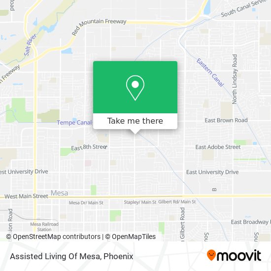 Mapa de Assisted Living Of Mesa