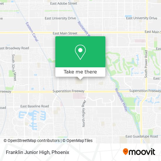 Mapa de Franklin Junior High