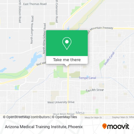 Arizona Medical Training Institute map