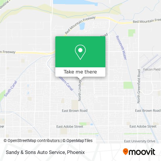 Sandy & Sons Auto Service map