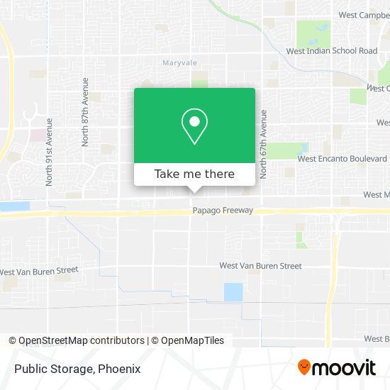 Public Storage map