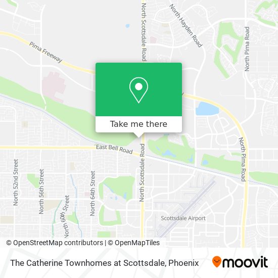 Mapa de The Catherine Townhomes at Scottsdale