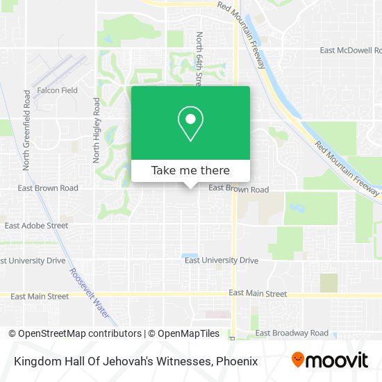 Kingdom Hall Of Jehovah's Witnesses map