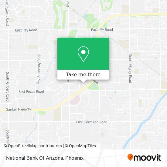 National Bank Of Arizona map