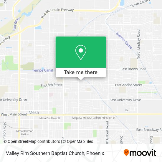 Valley Rim Southern Baptist Church map