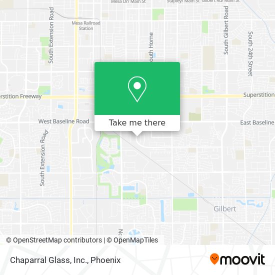 Chaparral Glass, Inc. map