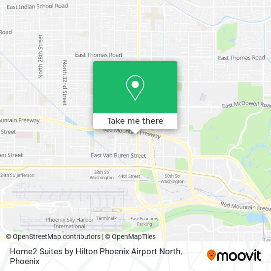 Home2 Suites by Hilton Phoenix Airport North map