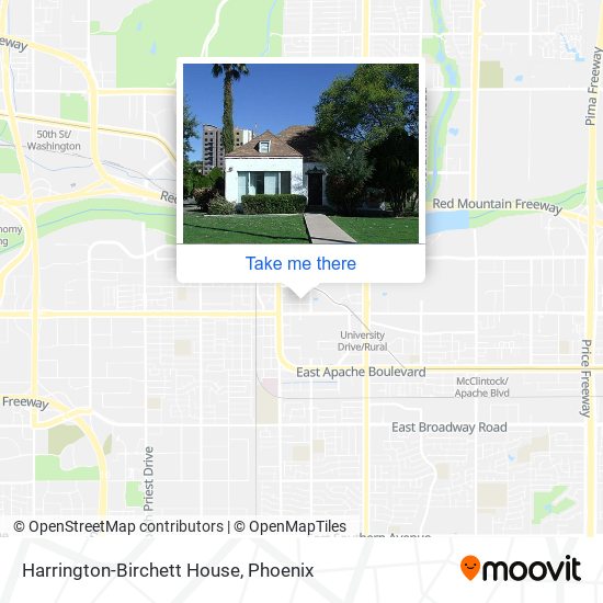 Harrington-Birchett House map