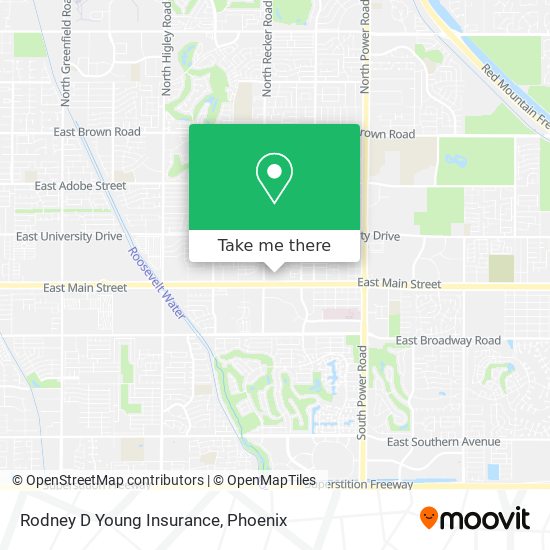 Rodney D Young Insurance map