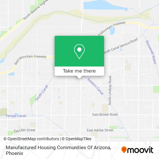 Mapa de Manufactured Housing Communities Of Arizona