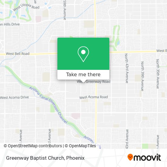 Greenway Baptist Church map