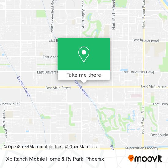 Xb Ranch Mobile Home & Rv Park map