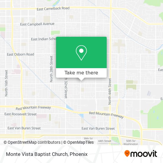 Monte Vista Baptist Church map