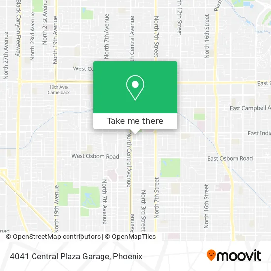 4041 Central Plaza Garage map