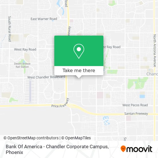 Bank Of America - Chandler Corporate Campus map