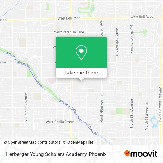 Mapa de Herberger Young Scholars Academy