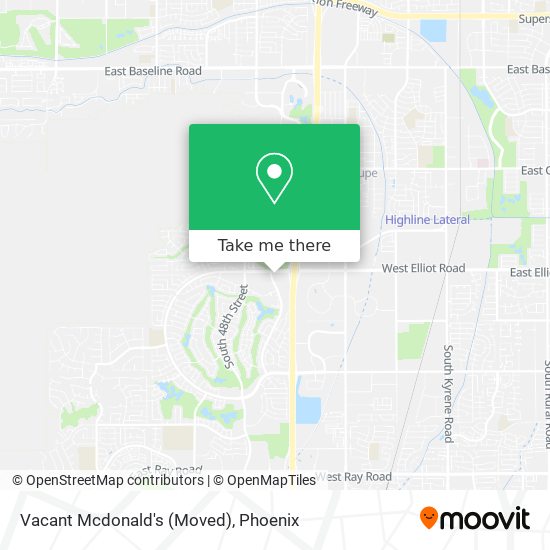 Vacant Mcdonald's (Moved) map