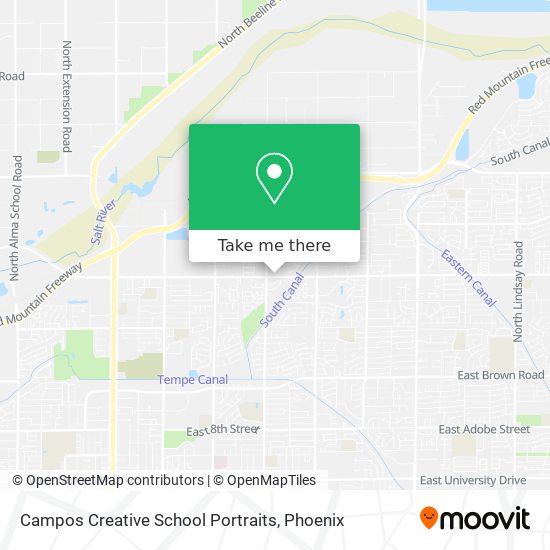 Campos Creative School Portraits map