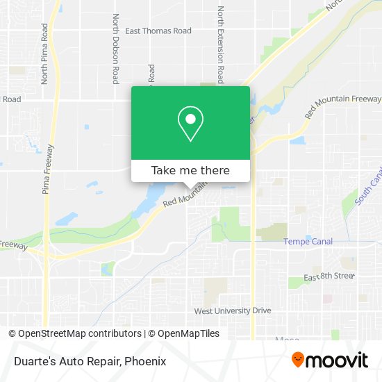 Duarte's Auto Repair map