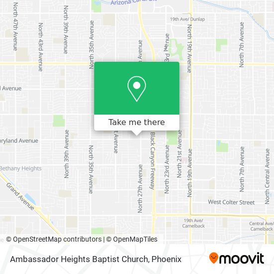 Ambassador Heights Baptist Church map