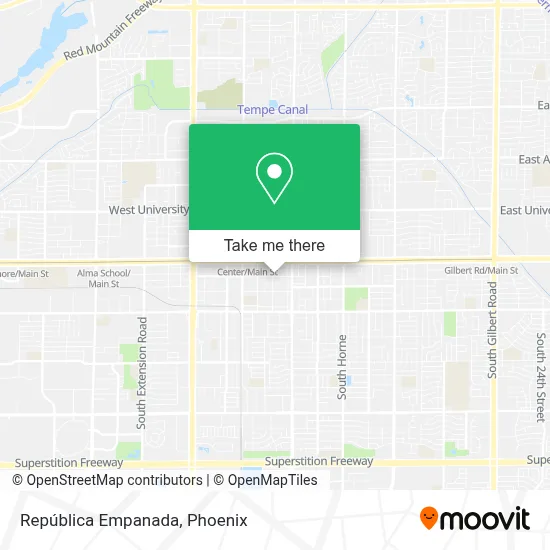 República Empanada map