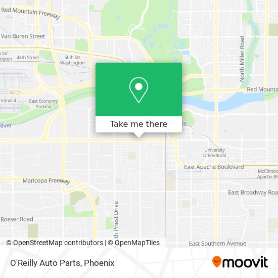 O'Reilly Auto Parts map