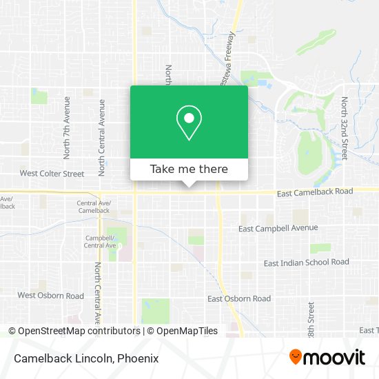 Mapa de Camelback Lincoln