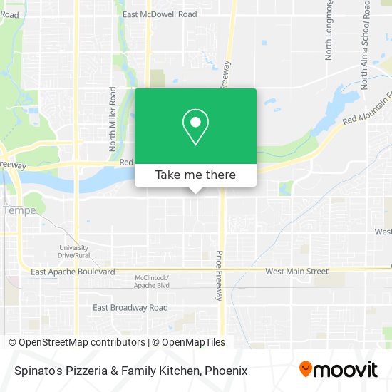 Mapa de Spinato's Pizzeria & Family Kitchen