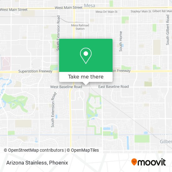 Arizona Stainless map