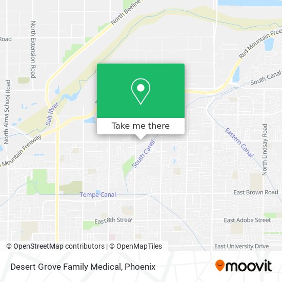 Desert Grove Family Medical map