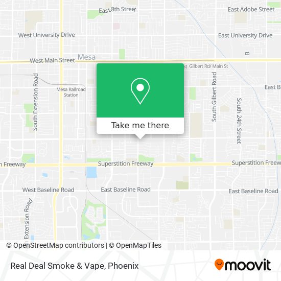 Mapa de Real Deal Smoke & Vape